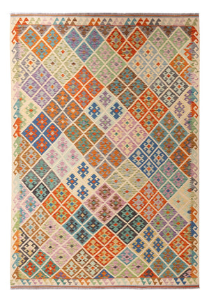 Kelim Teppich - Splash - 303 x 210 cm - mehrfarbig