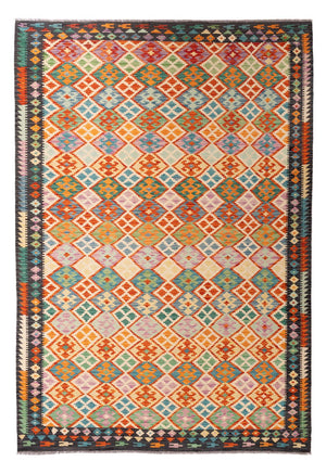 Kelim Teppich - Splash - 306 x 201 cm - mehrfarbig