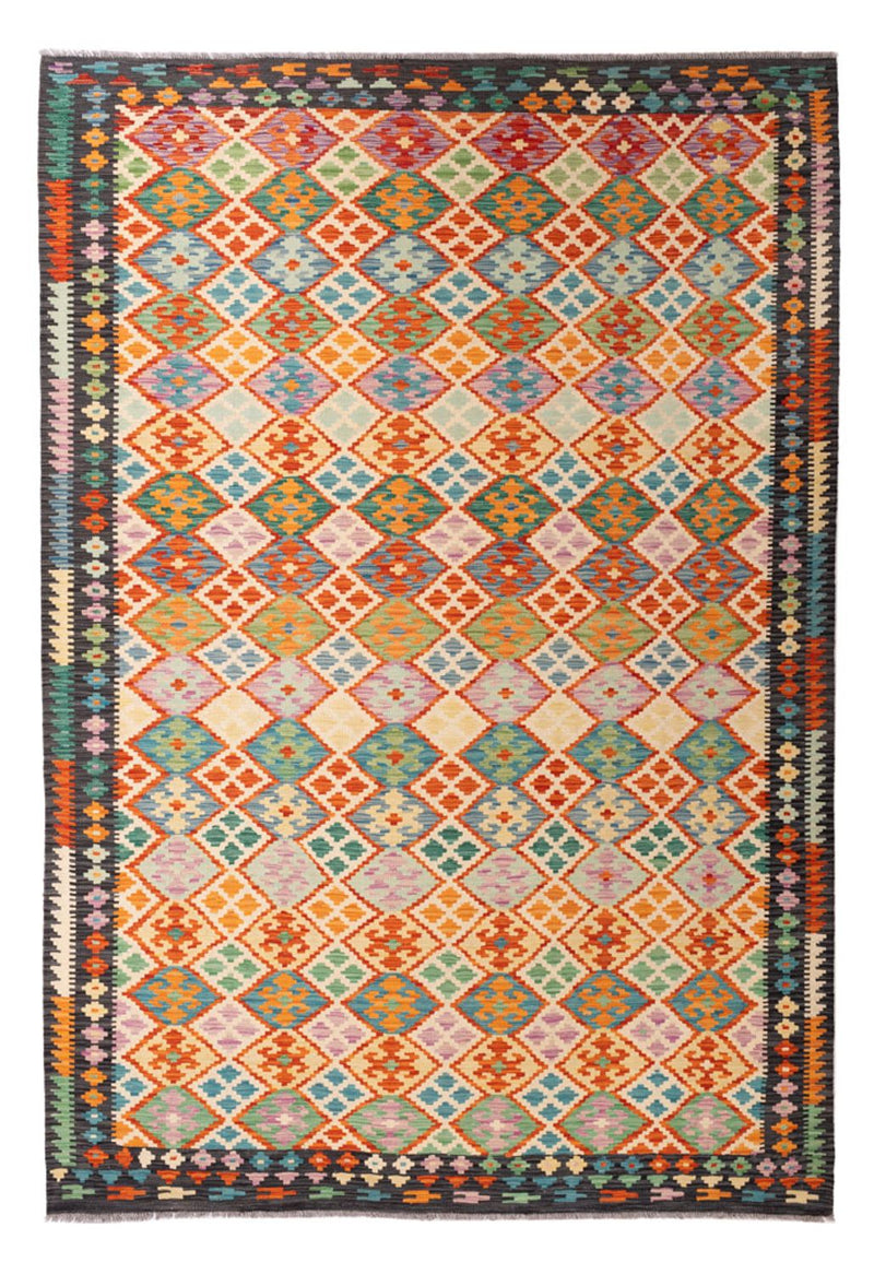 Kelim Teppich - Splash - 306 x 201 cm - mehrfarbig