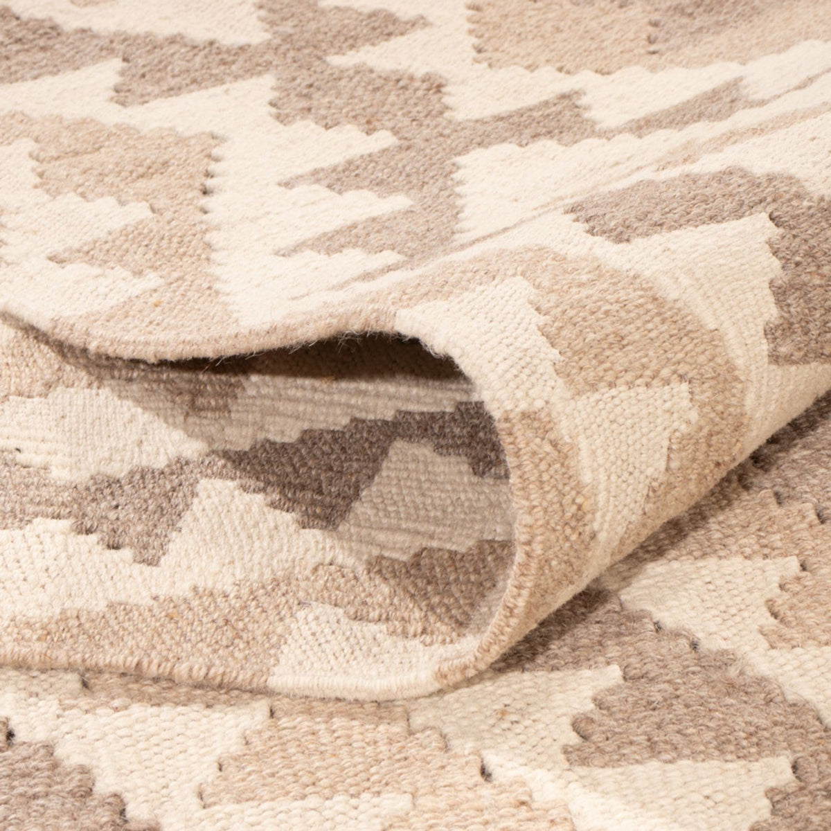 Kelim Teppich - Splash - 281 x 200 cm - hellgrau