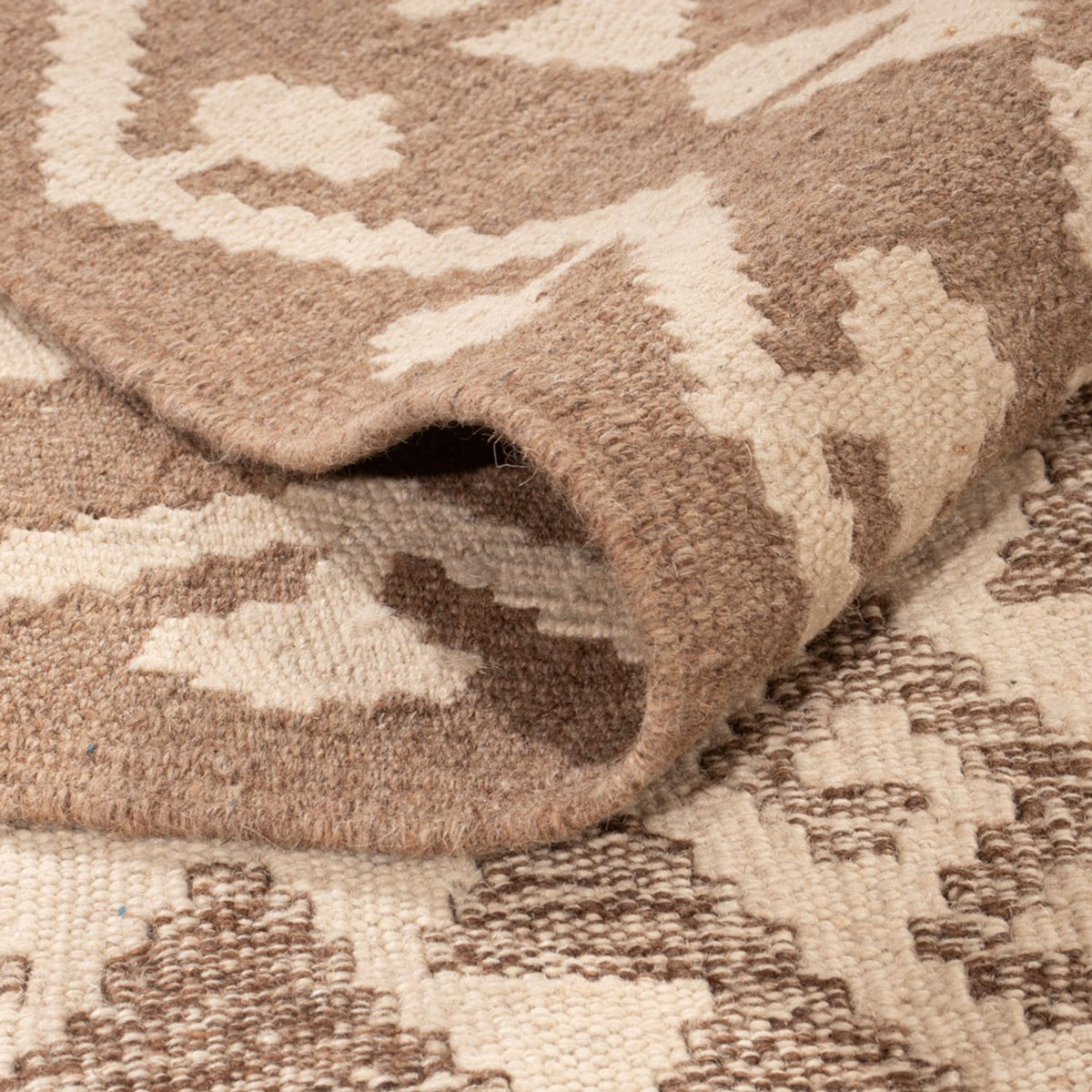 Kelim Teppich - Splash - 301 x 206 cm - hellgrau