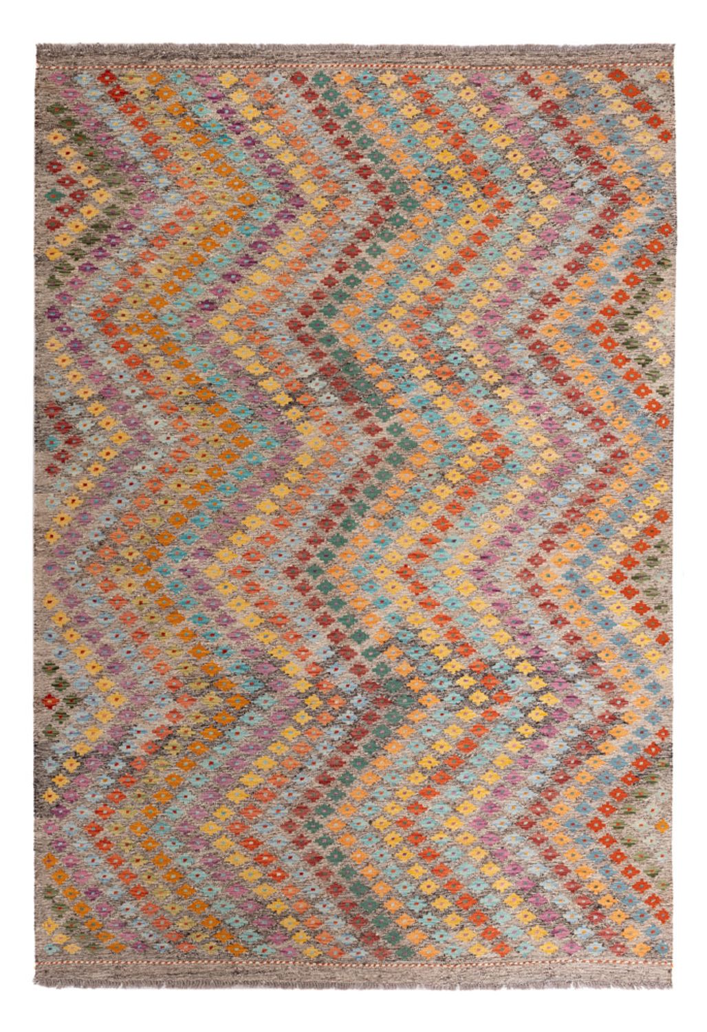 Kelim Teppich - Splash - 298 x 206 cm - mehrfarbig