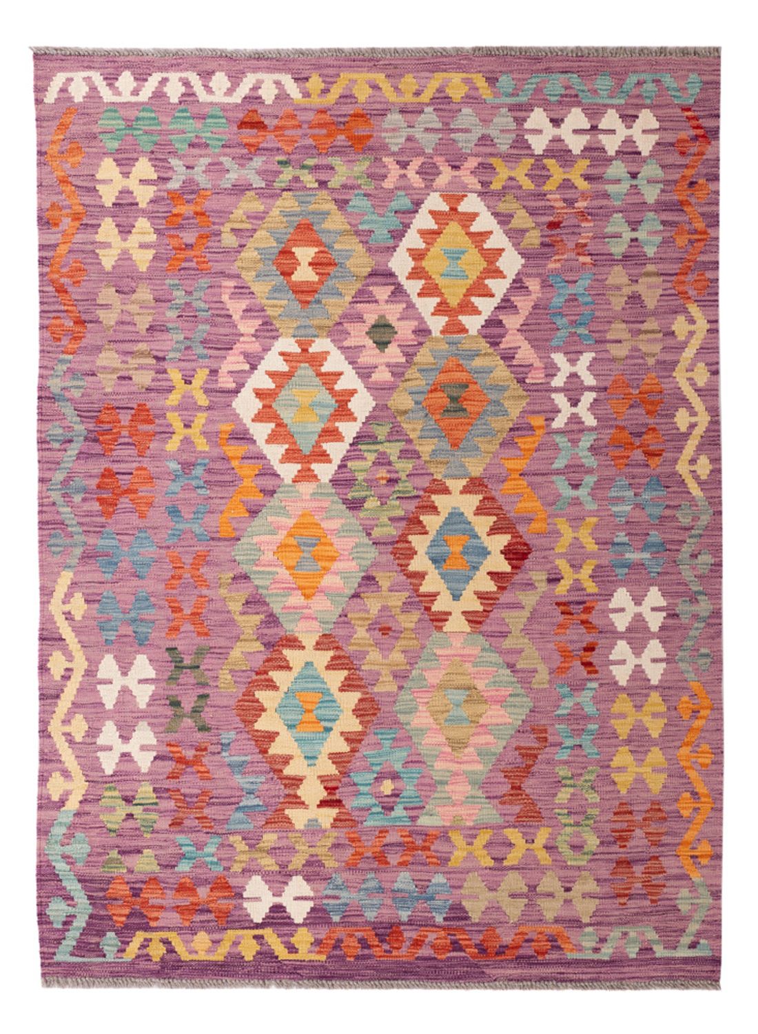 Kelim Teppich - Splash - 173 x 124 cm - mehrfarbig