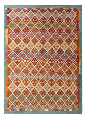 Kelim Teppich - Splash - 293 x 213 cm - mehrfarbig