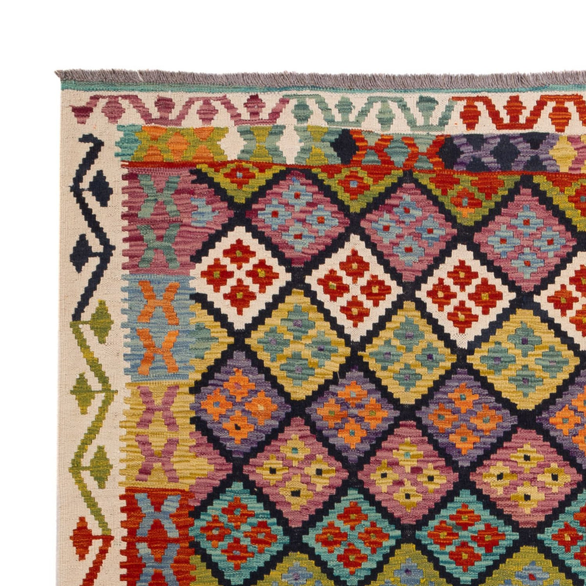 Kelim Teppich - Splash - 298 x 206 cm - mehrfarbig