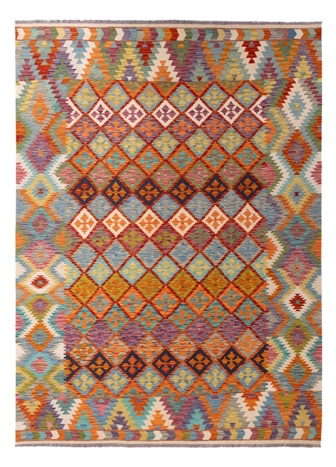 Kelim Teppich - Splash - 296 x 209 cm - mehrfarbig