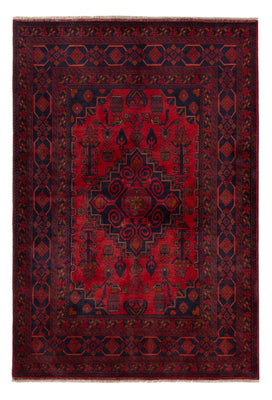 Afghan Teppich - Kunduz - 197 x 128 cm - rot