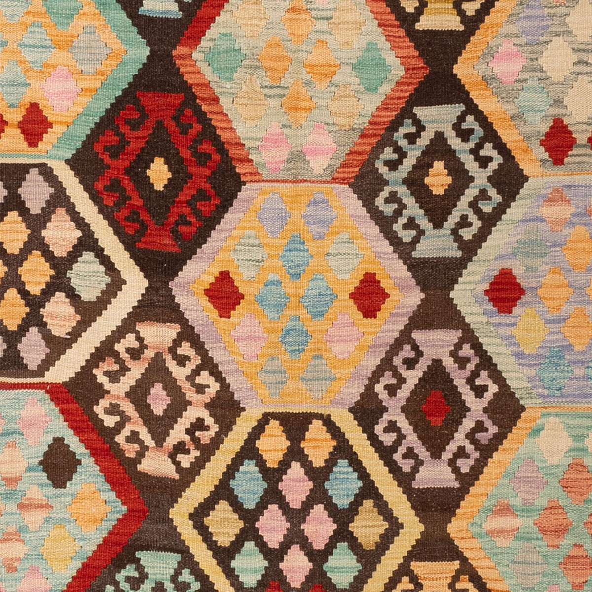 Kelim Teppich - Splash - 294 x 201 cm - mehrfarbig