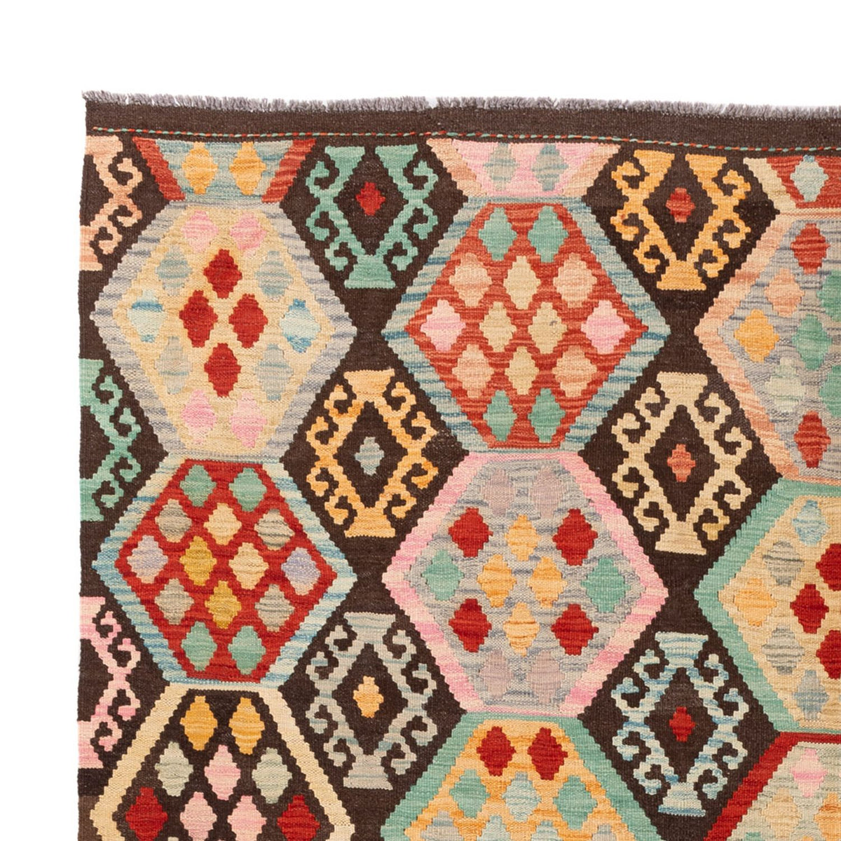 Kelim Teppich - Splash - 294 x 201 cm - mehrfarbig