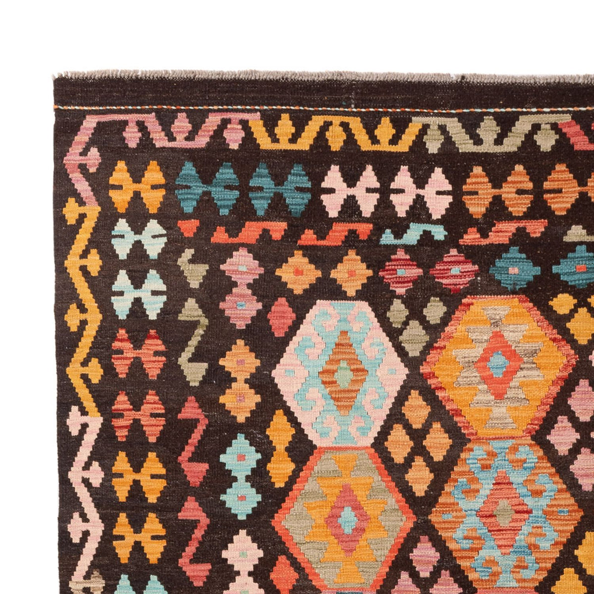 Kelim Teppich - Splash - 306 x 209 cm - mehrfarbig