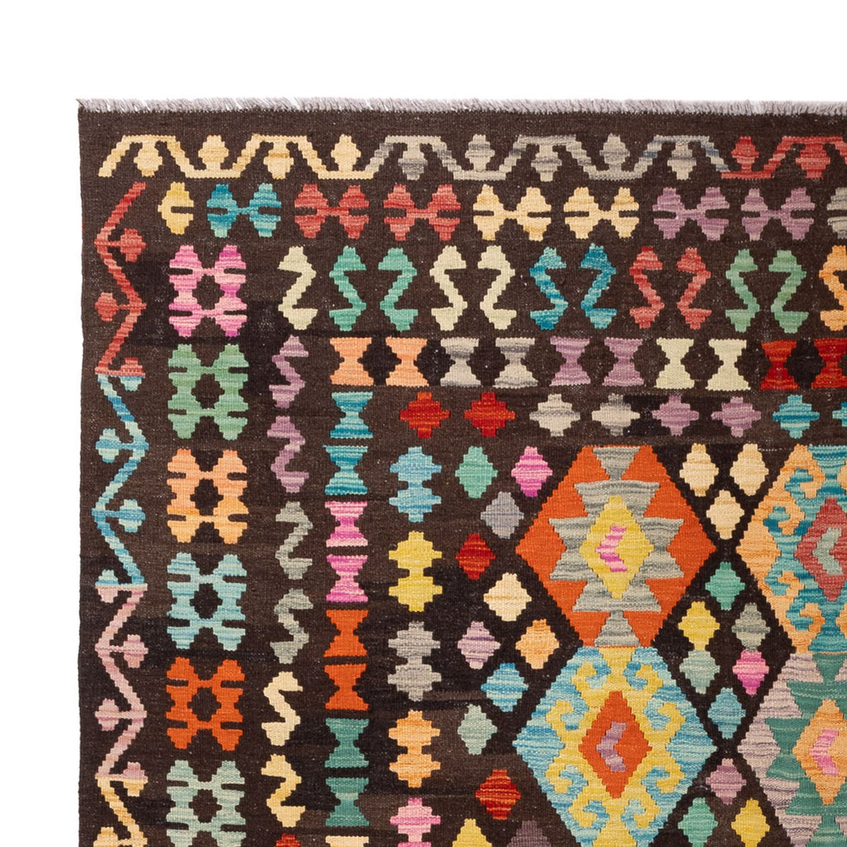 Kelim Teppich - Splash - 291 x 197 cm - mehrfarbig