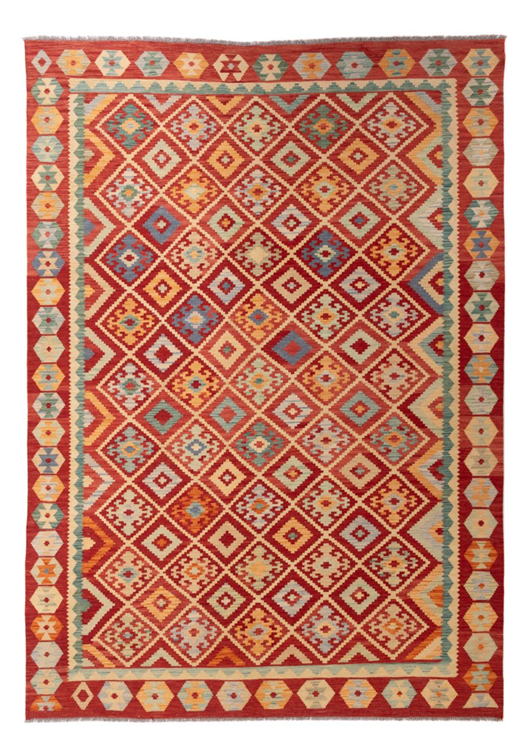 Kelim Teppich - Splash - 292 x 206 cm - mehrfarbig
