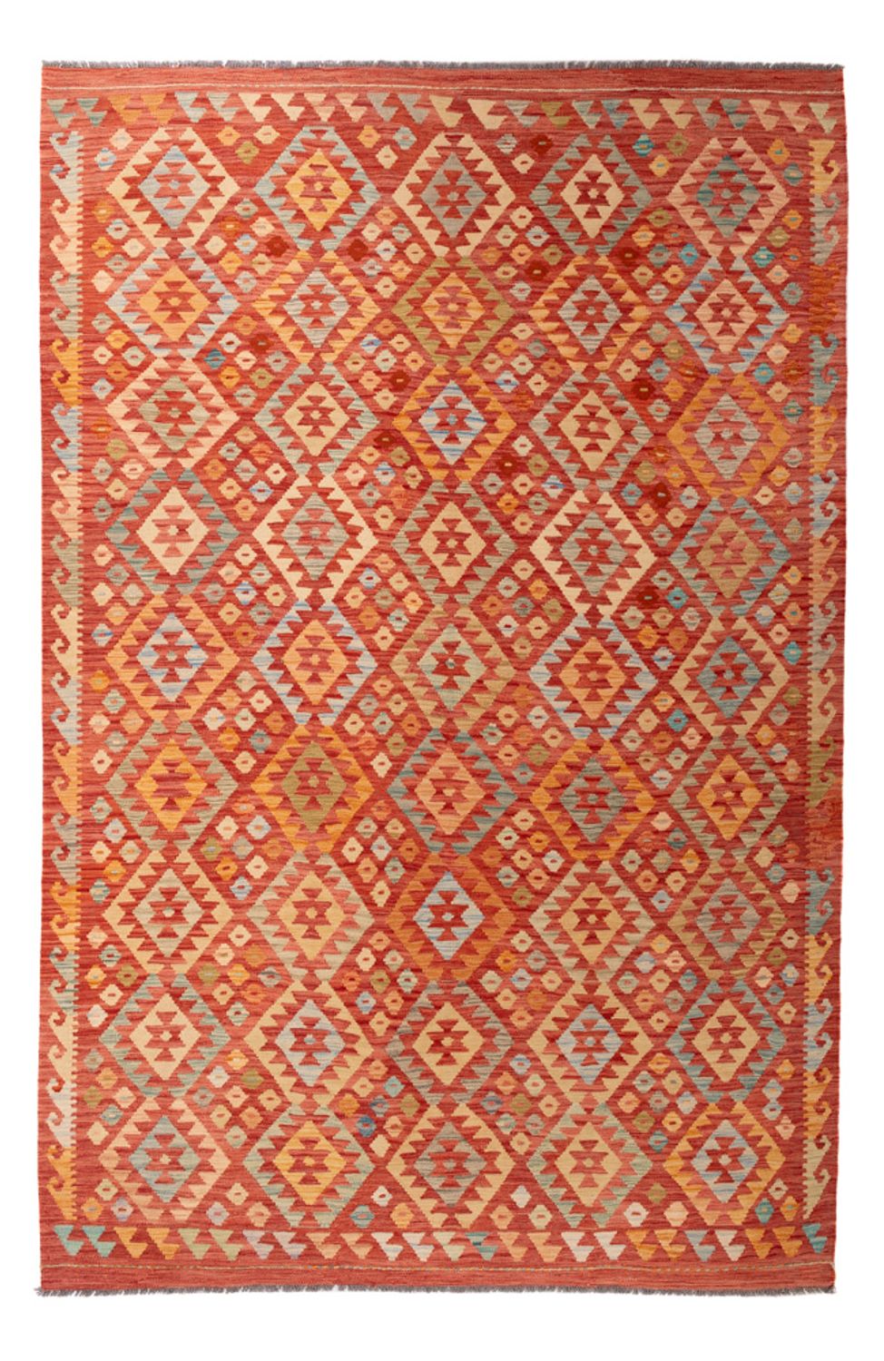 Kelim Teppich - Splash - 303 x 199 cm - mehrfarbig