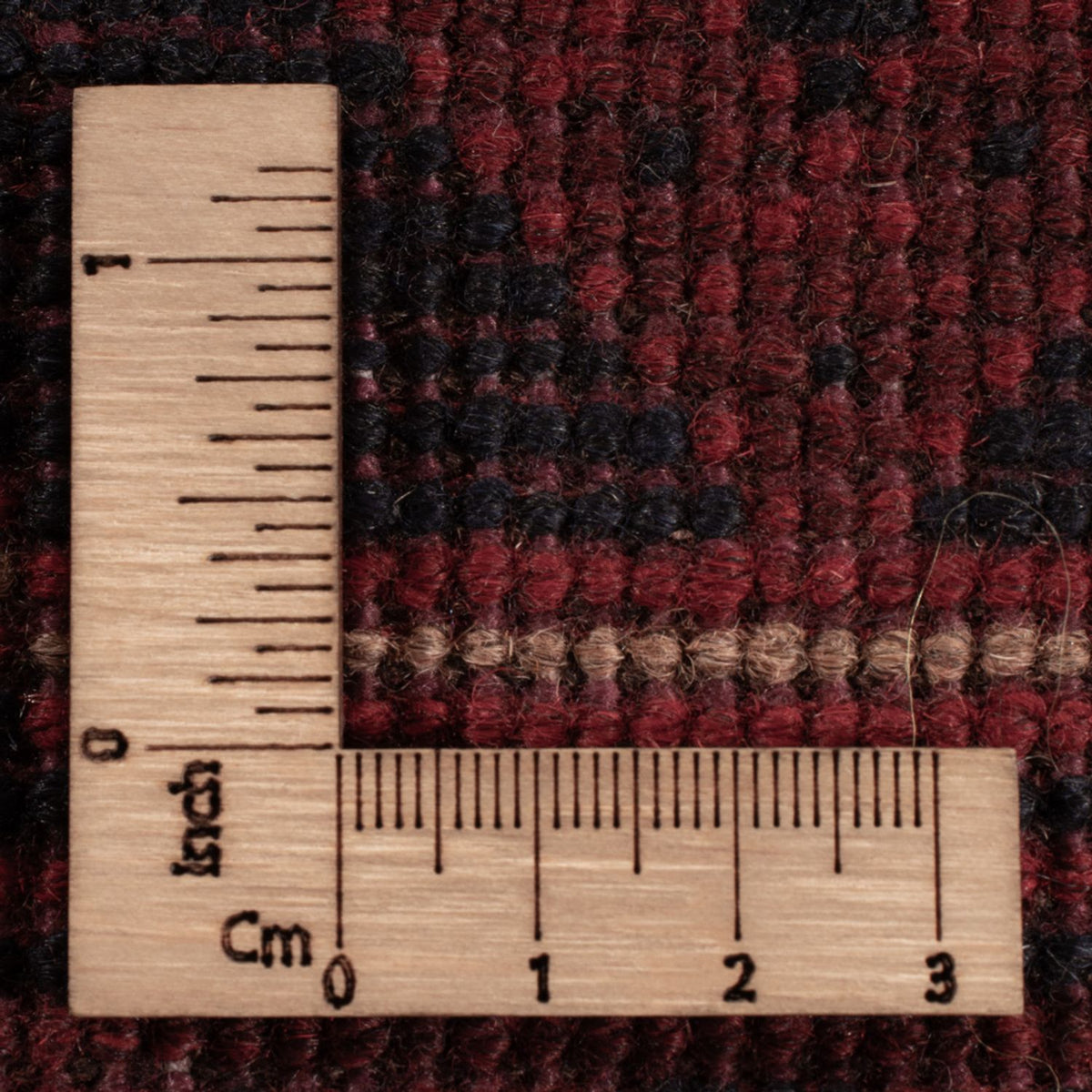 Afghan Teppich - Kunduz - 197 x 127 cm - dunkelrot