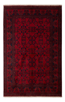Afghan Teppich - Kunduz - 195 x 125 cm - dunkelrot