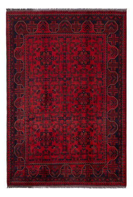 Afghan Teppich - Kunduz - 195 x 128 cm - dunkelrot
