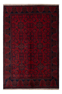 Afghan Teppich - Kunduz - 192 x 127 cm - dunkelrot