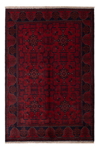 Afghan Teppich - Kunduz - 192 x 127 cm - dunkelrot
