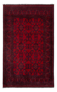 Afghan Teppich - Kunduz - 195 x 121 cm - dunkelrot