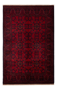 Afghan Teppich - Kunduz - 195 x 125 cm - dunkelrot