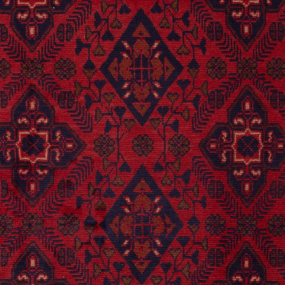 Afghan Teppich - Kunduz - 190 x 128 cm - dunkelrot