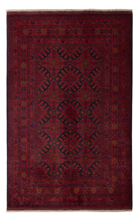 Afghan Teppich - Kunduz - 193 x 124 cm - dunkelrot