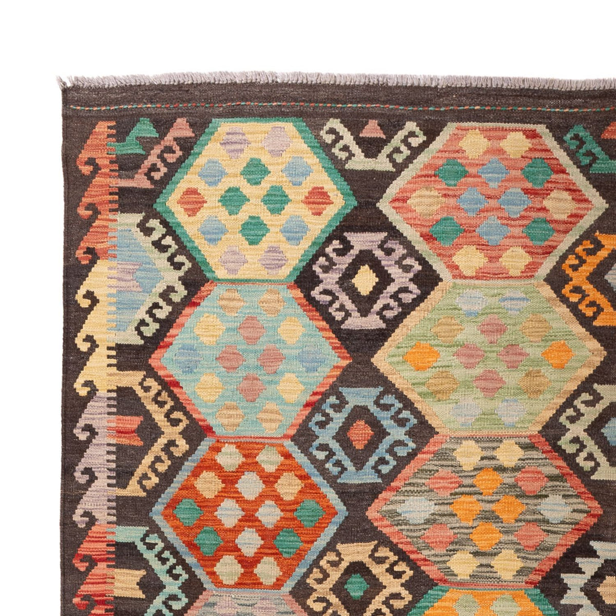 Kelim Teppich - Splash - 297 x 204 cm - mehrfarbig