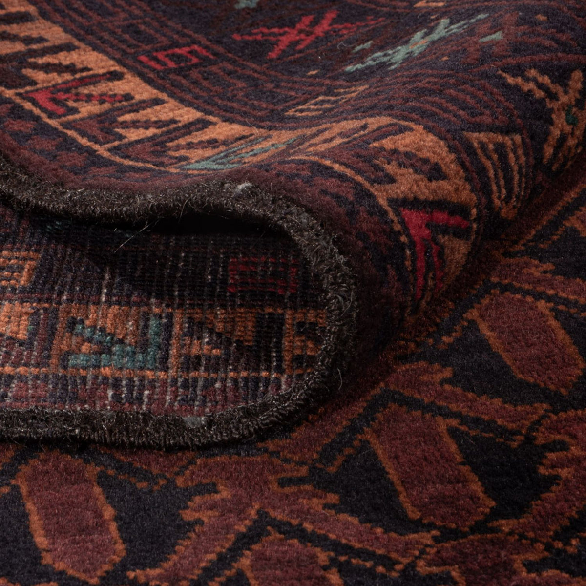 Läufer Belutsch - 200 x 114 cm - dunkelrot