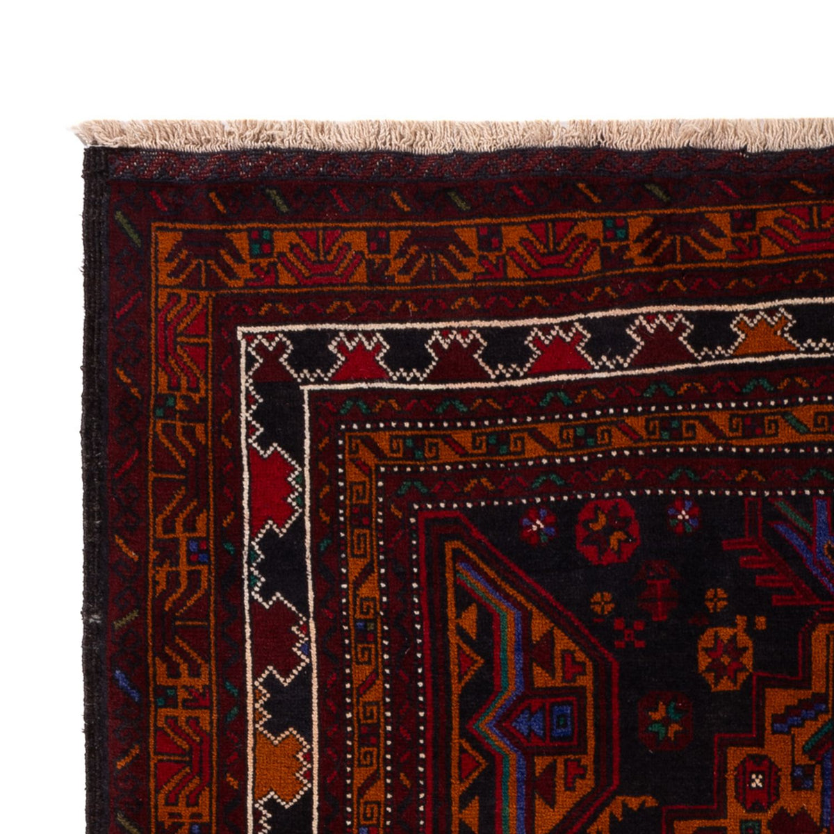 Belutsch Teppich - 123 x 183 cm - dunkelrot