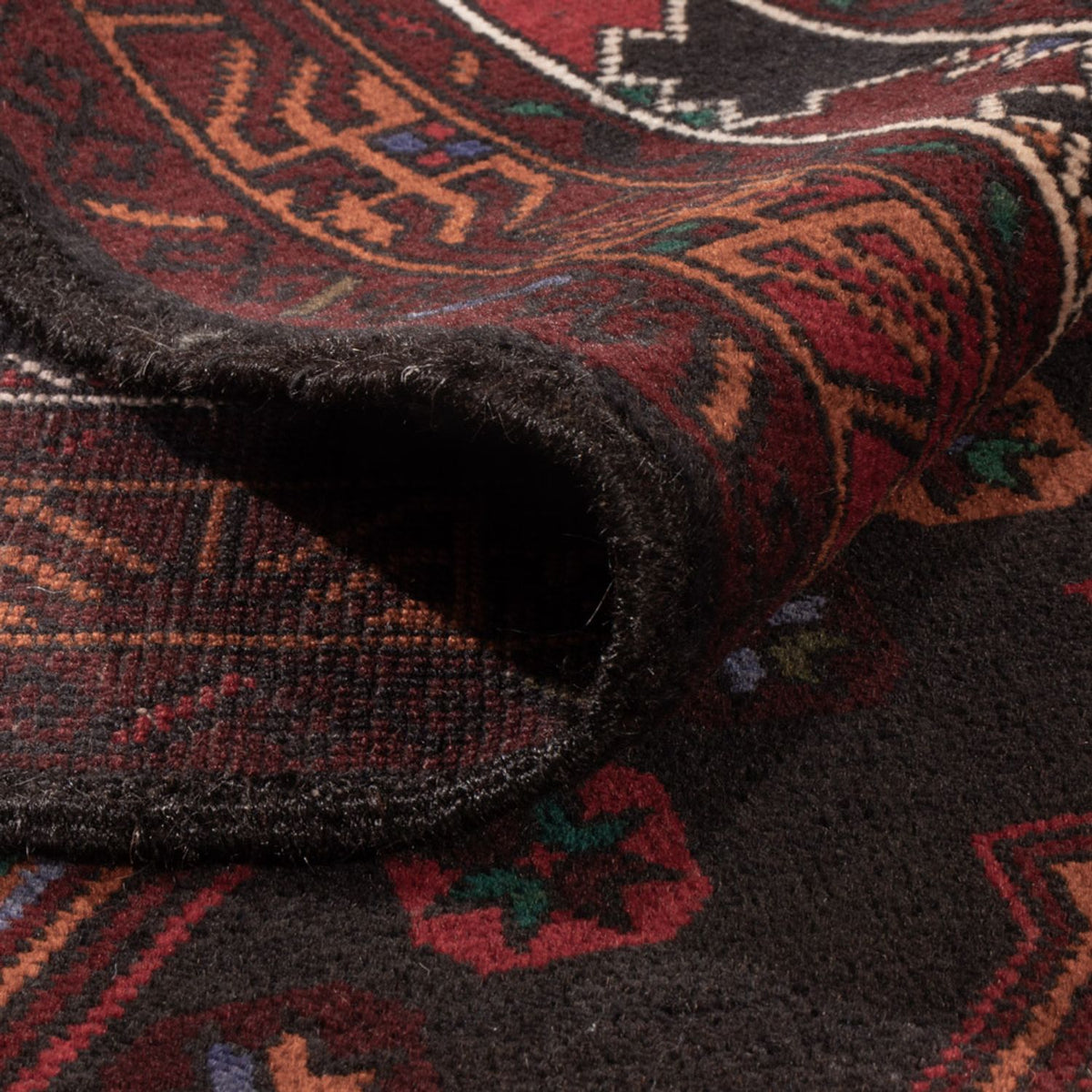 Belutsch Teppich - 183 x 123 cm - dunkelrot