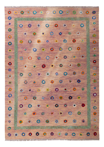 Kelim Maimene Teppich 215x298cm - rosa