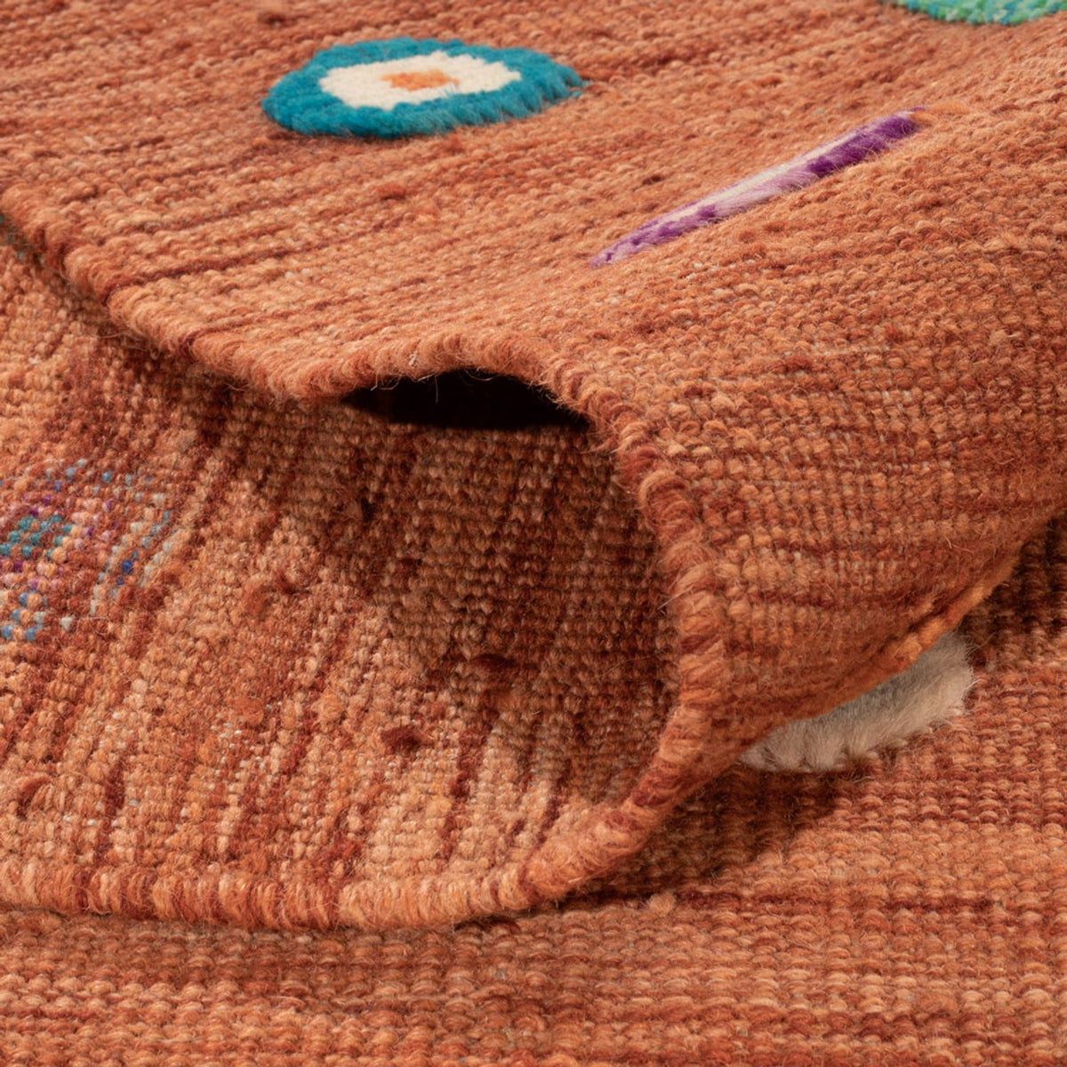 Kelim Teppich - Splash - 290 x 207 cm - orange