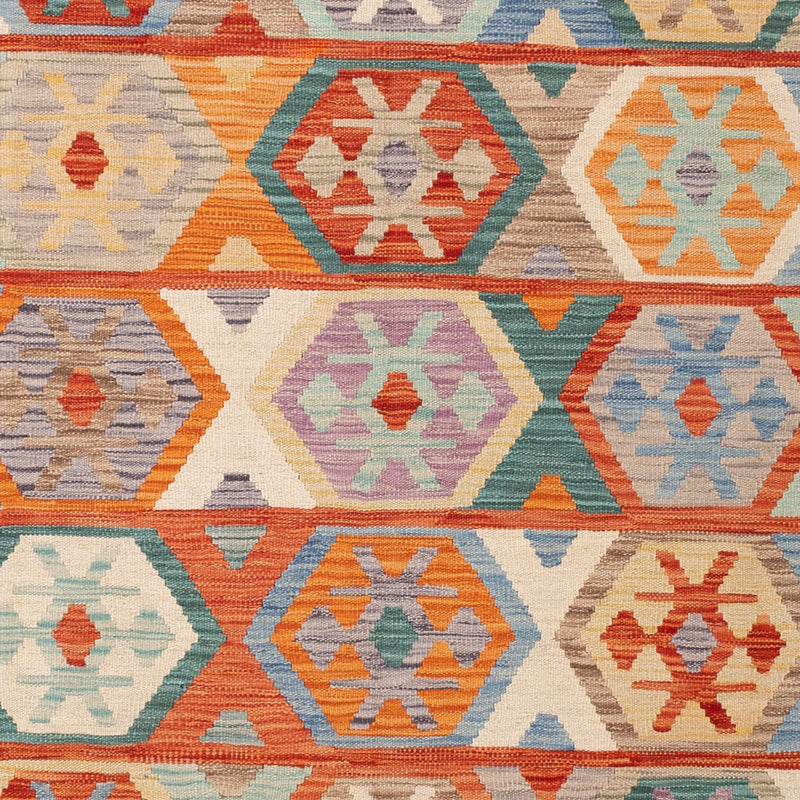 Kelim Teppich - Splash - 246 x 168 cm - bunt