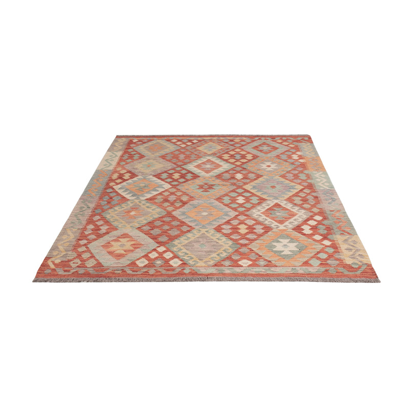 Kelim Teppich - Splash - 198 x 148 cm - bunt