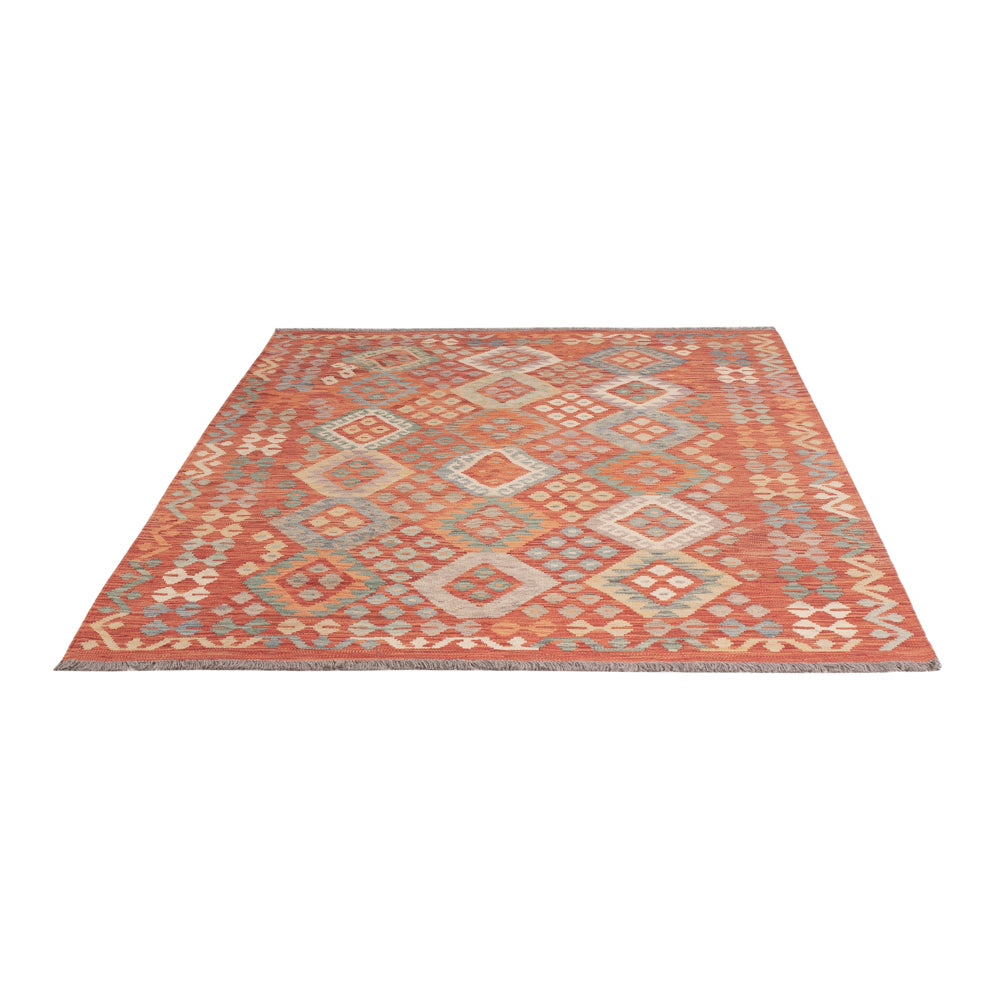 Kelim Teppich - Splash - 203 x 155 cm - bunt