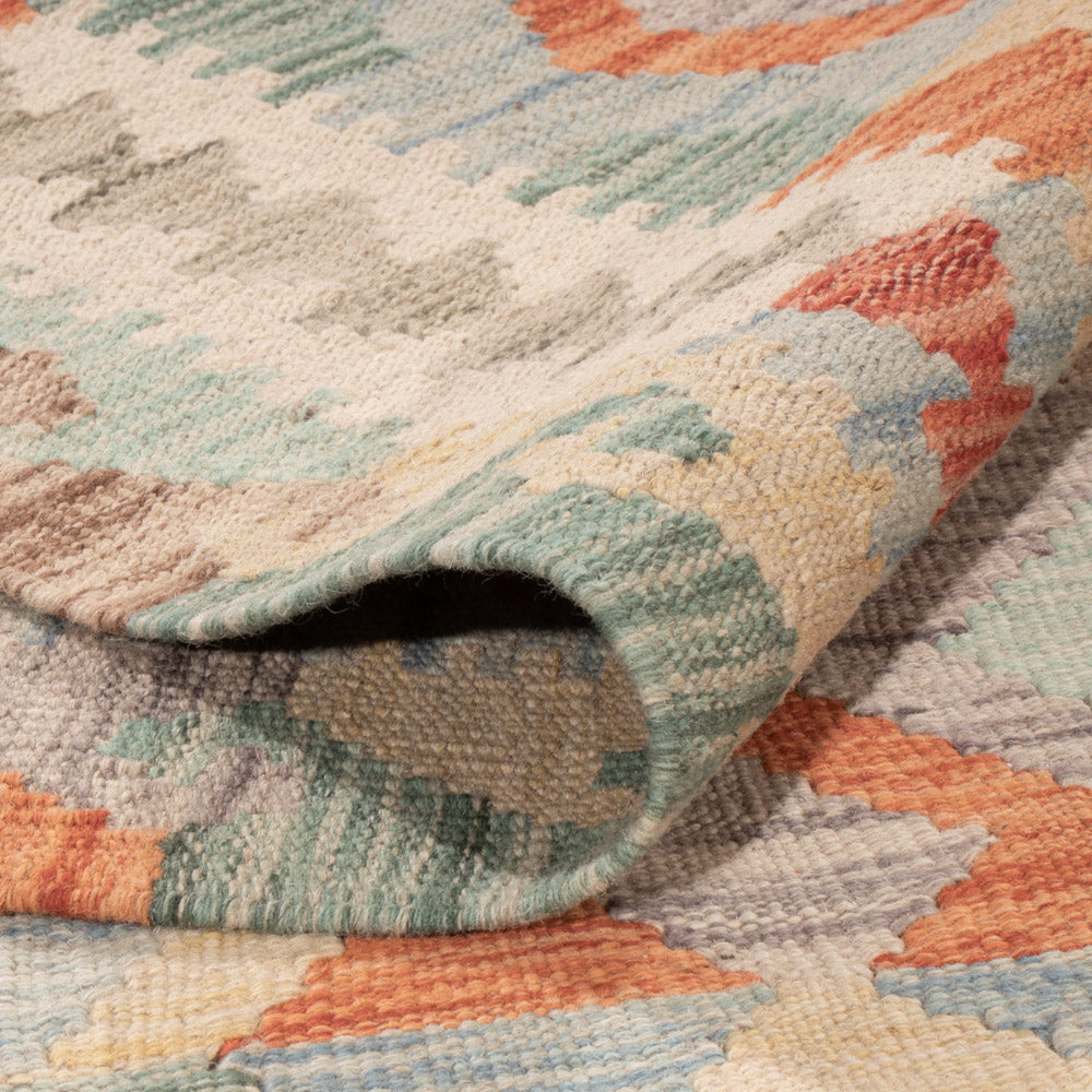 Kelim Teppich - Splash - 197 x 150 cm - bunt