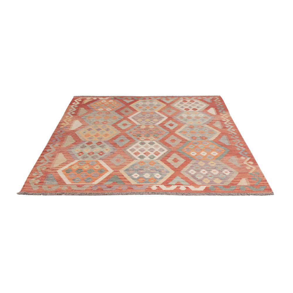 Kelim Teppich - Splash - 192 x 150 cm - bunt