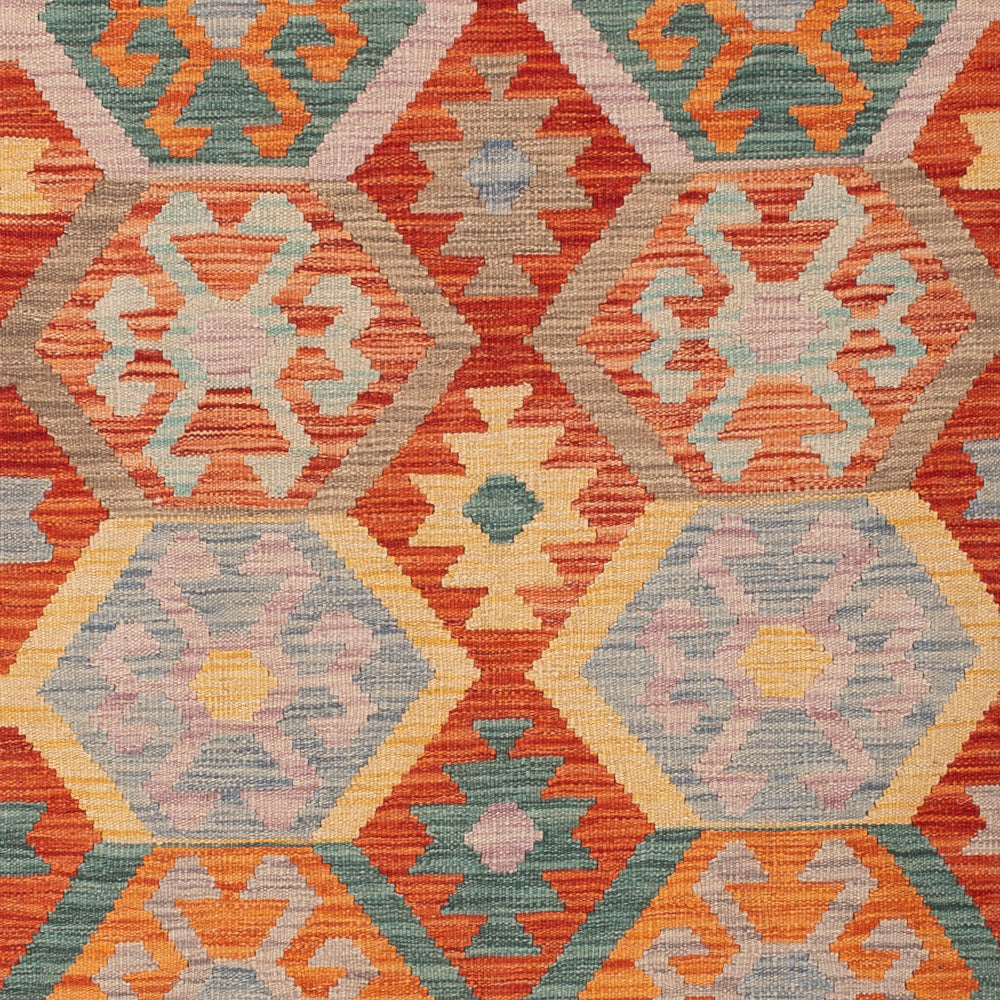 Kelim Teppich - Splash - 234 x 165 cm - bunt