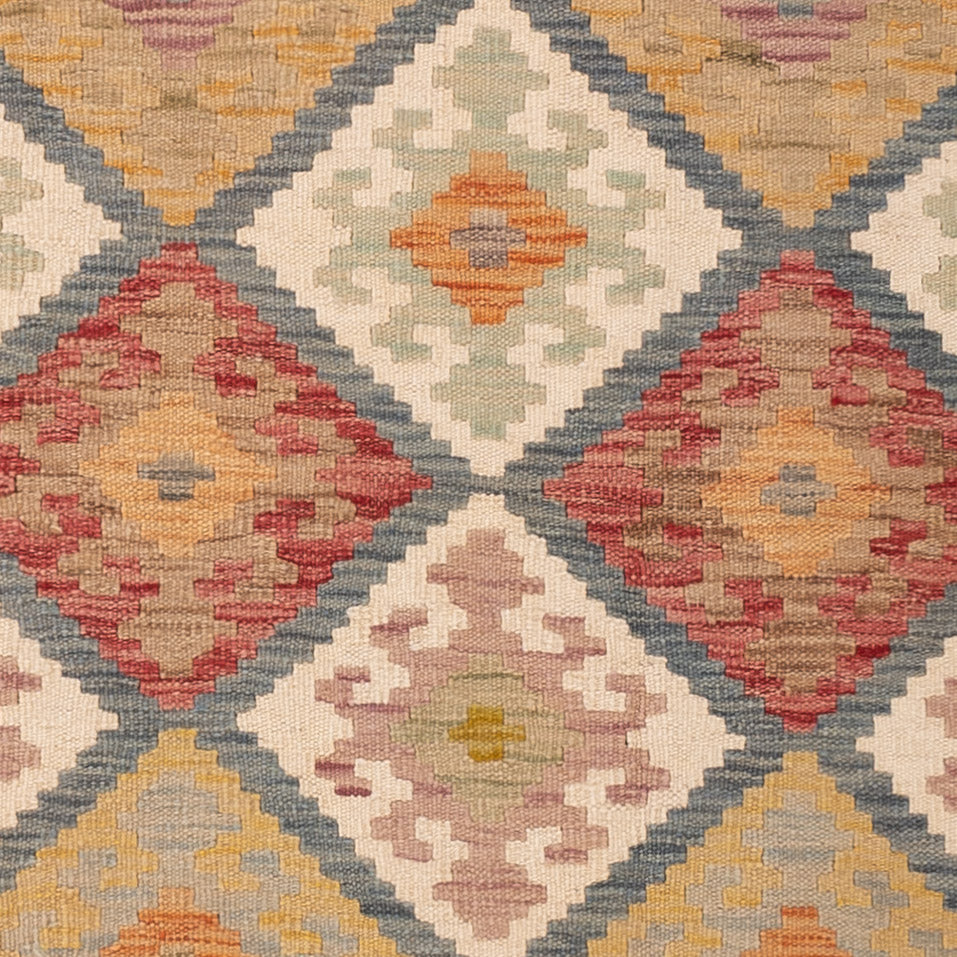 Kelim Teppich - Splash - 198 x 146 cm - bunt