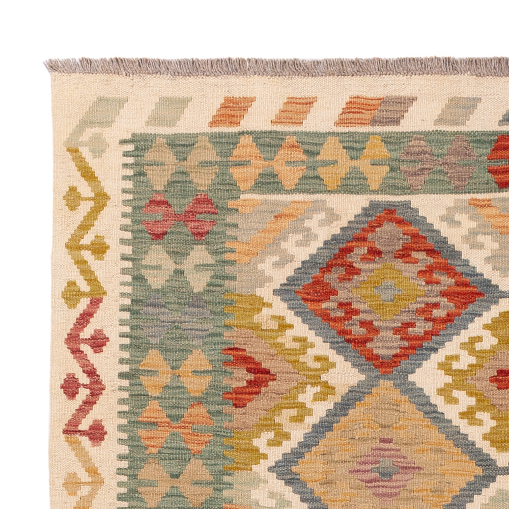 Kelim Teppich - Splash - 198 x 146 cm - bunt