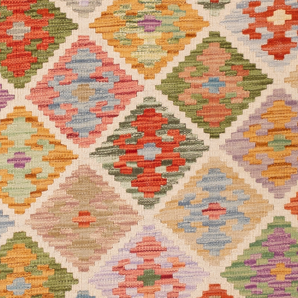 Kelim Teppich - Splash - 196 x 148 cm - bunt