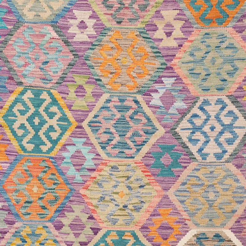 Kelim Teppich - Splash - 258 x 182 cm - bunt
