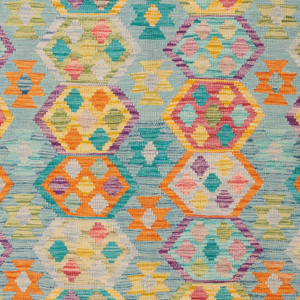 Kelim Teppich - Splash - 245 x 173 cm - bunt