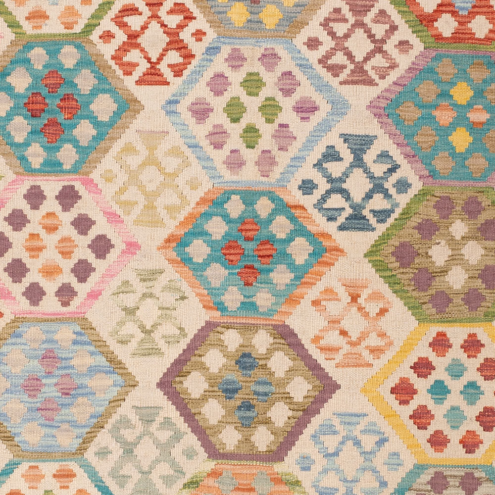 Kelim Teppich - Splash - 235 x 176 cm - bunt