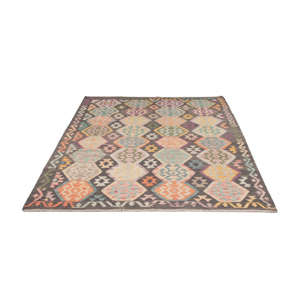 Kelim Teppich - Splash - 244 x 172 cm - bunt