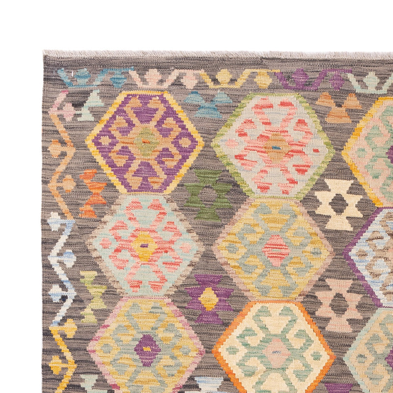 Kelim Teppich - Splash - 237 x 185 cm - bunt