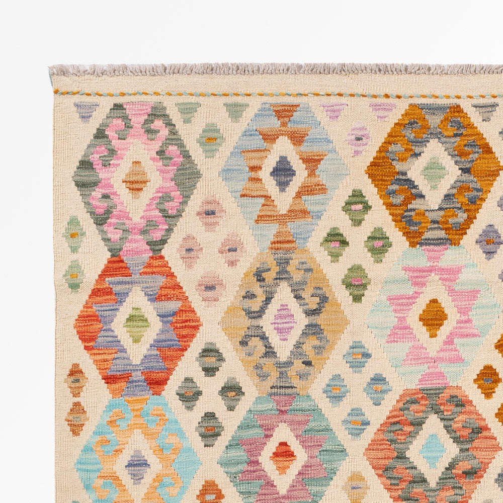 Kelim Teppich - Splash - 249 x 179 cm - bunt