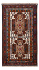 Belutsch Teppich - 140 x 90 cm - creme