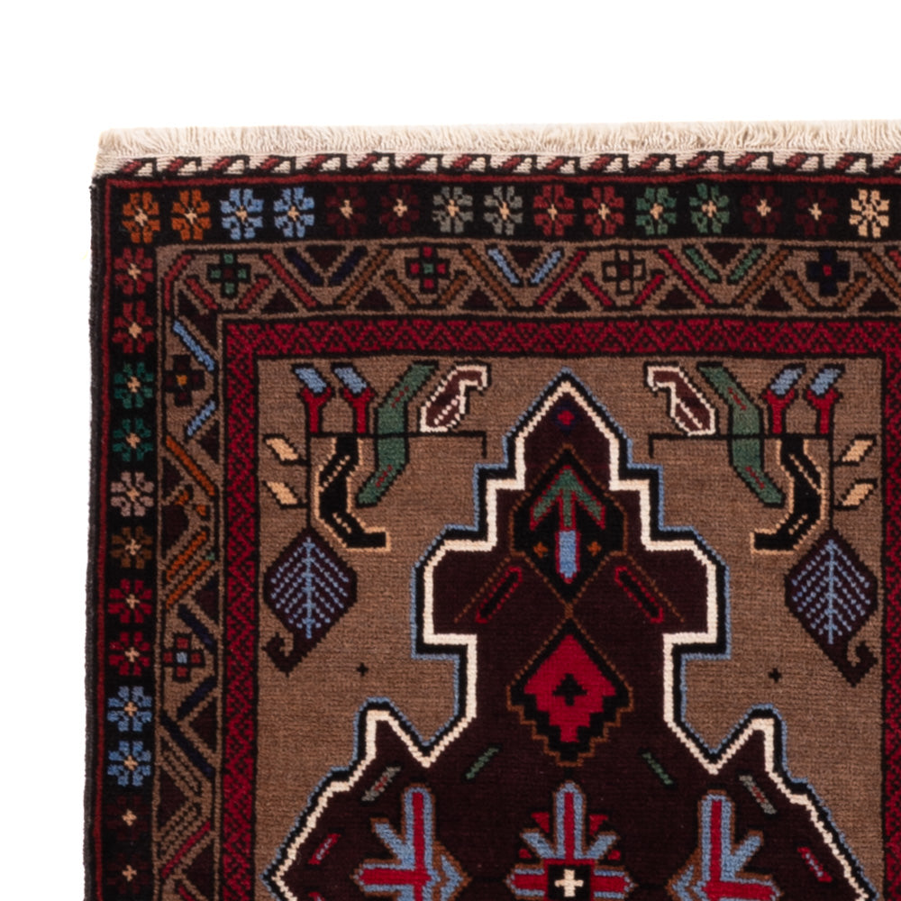 Belutsch Teppich - 140 x 90 cm - mehrfarbig