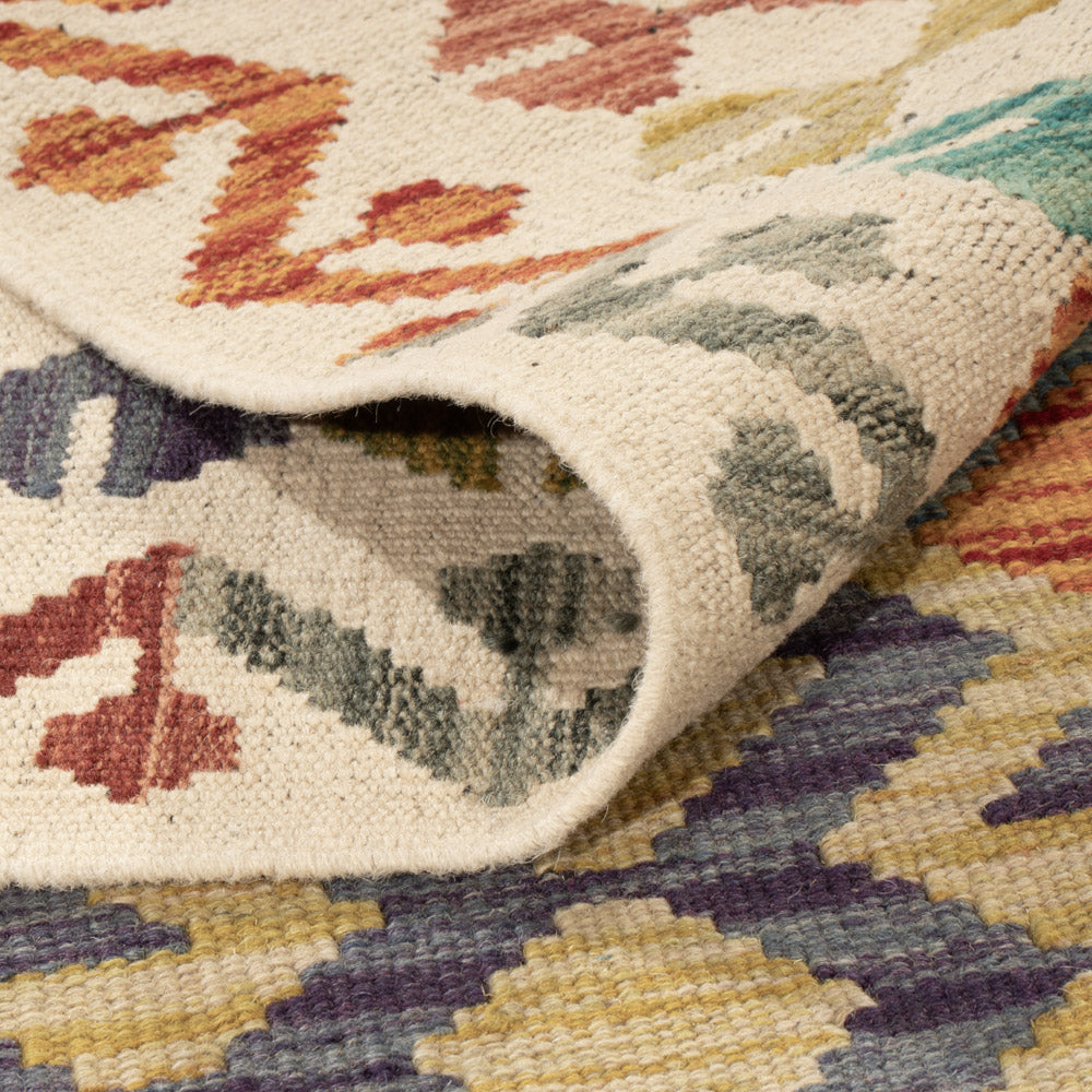 Kelim Teppich - Splash - 200 x 144 cm - bunt